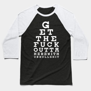 Eye Sight Test Baseball T-Shirt